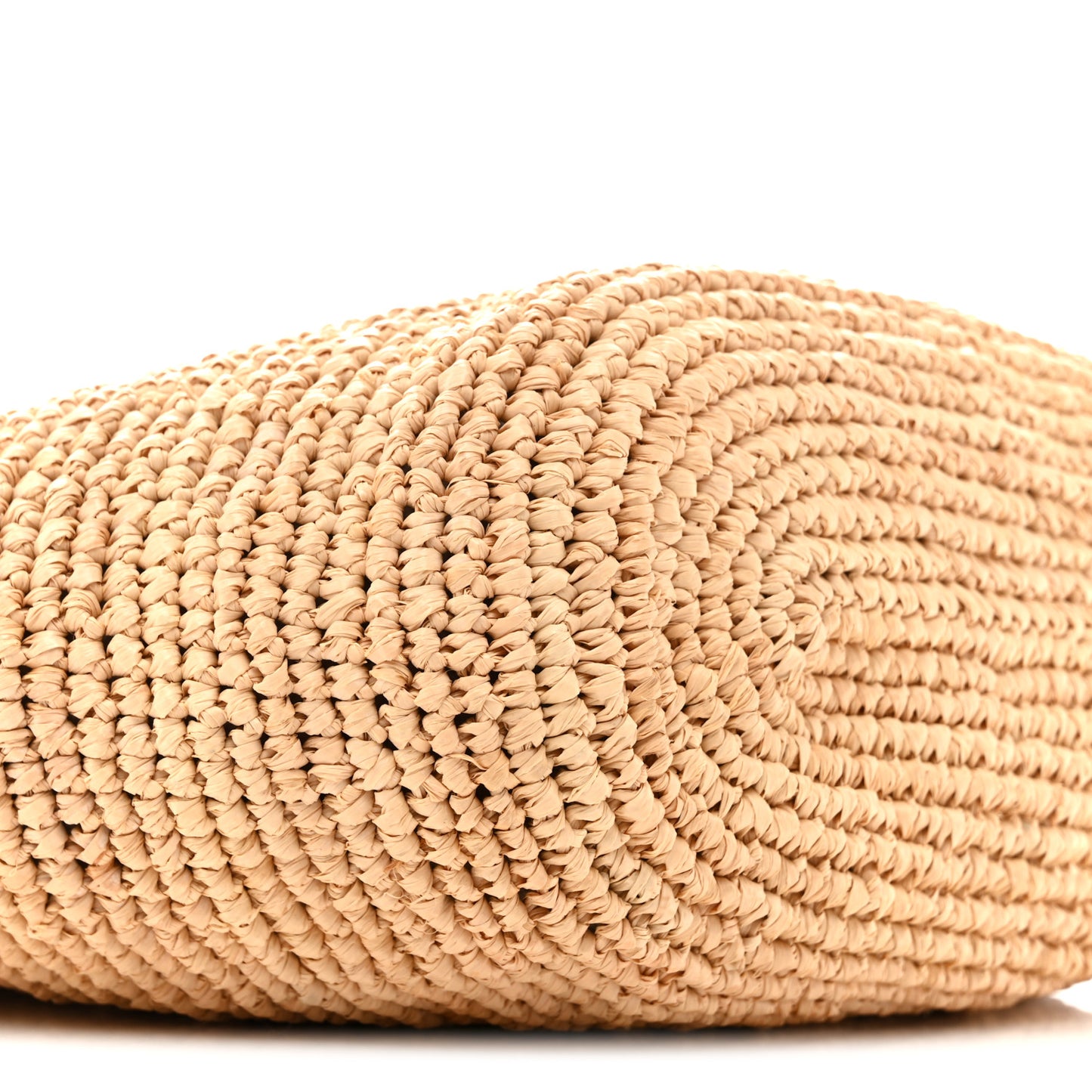 Calfskin Raffia Paulas Ibiza Pochette Bag Natural Tan