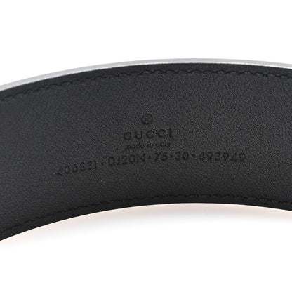 Gucci Dollar Pigprint Double G 40mm Belt 75 30 Black 3 of 5