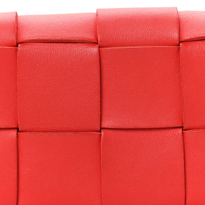 Bottega Veneta Nappa Maxi Intreccio The Belt Cassette Bag Bright Red 7 of 9