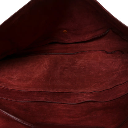 Celine Shiny Lambskin Soft Triomphe Half Moon Bag Syrah 5 of 9