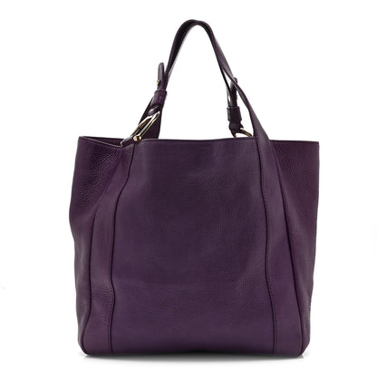 Gucci Pebbled Calfskin Greenwich Tote Purple 1 of 11