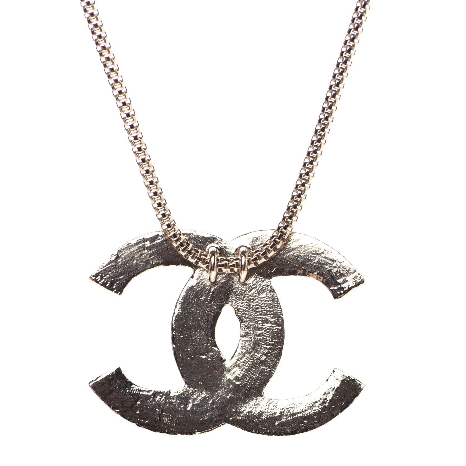Chanel Resin Along The Nile CC Pendant Necklace Gold Purple 4 of 6