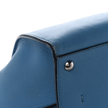 Fendi Vitello Dolce Croc Tail Petite 3Jours Tote Light Blue 10 of 16