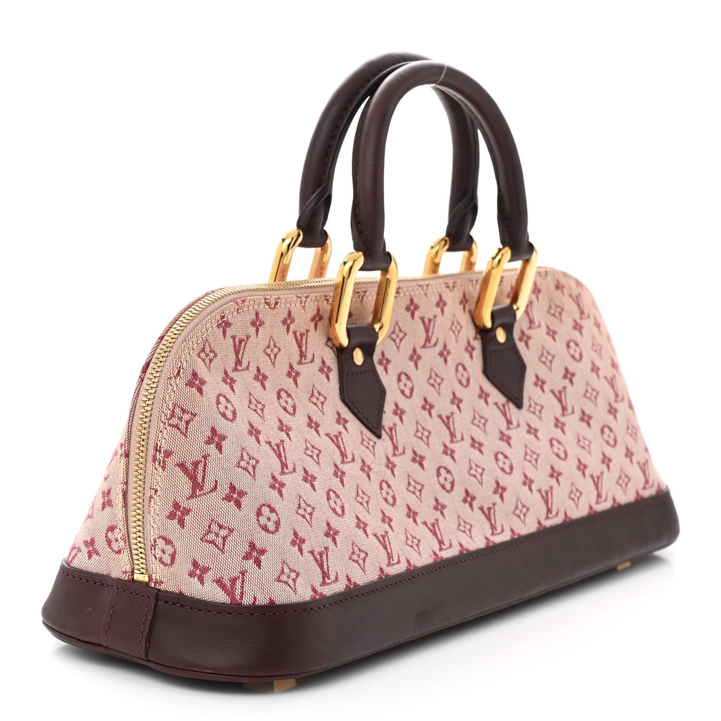 Mini Monogram Alma Long Cherry