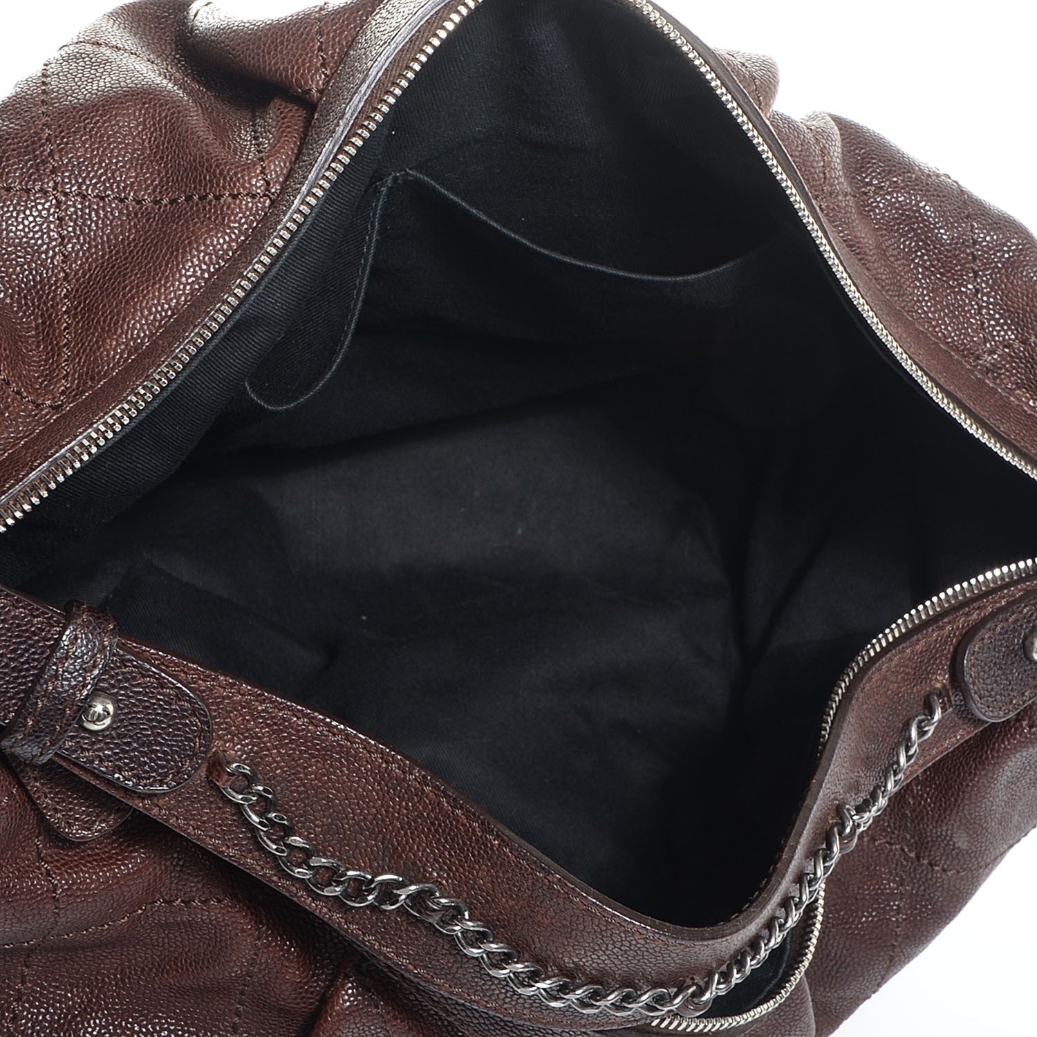 Chanel Caviar Outdoor Ligne Large Hobo Brown 4 of 7