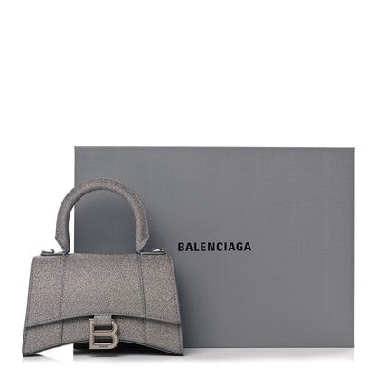 Balenciaga Glitter Fabric Hourglass Top Handle Bag XS Grey 13 of 13