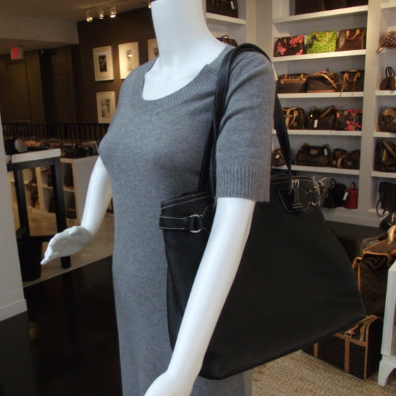 Prada Vitello Daino Hobo Black 2 of 10