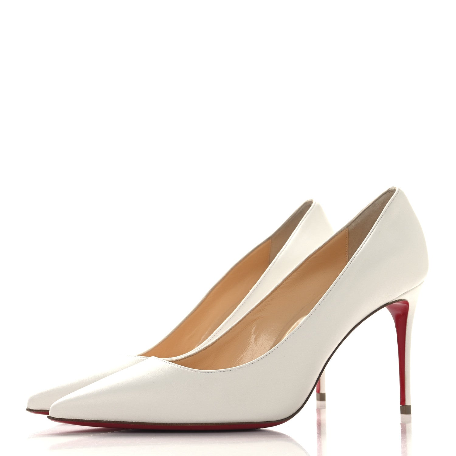 Christian Louboutin Nappa Kate 85 Pumps 39.5 White 4 of 9
