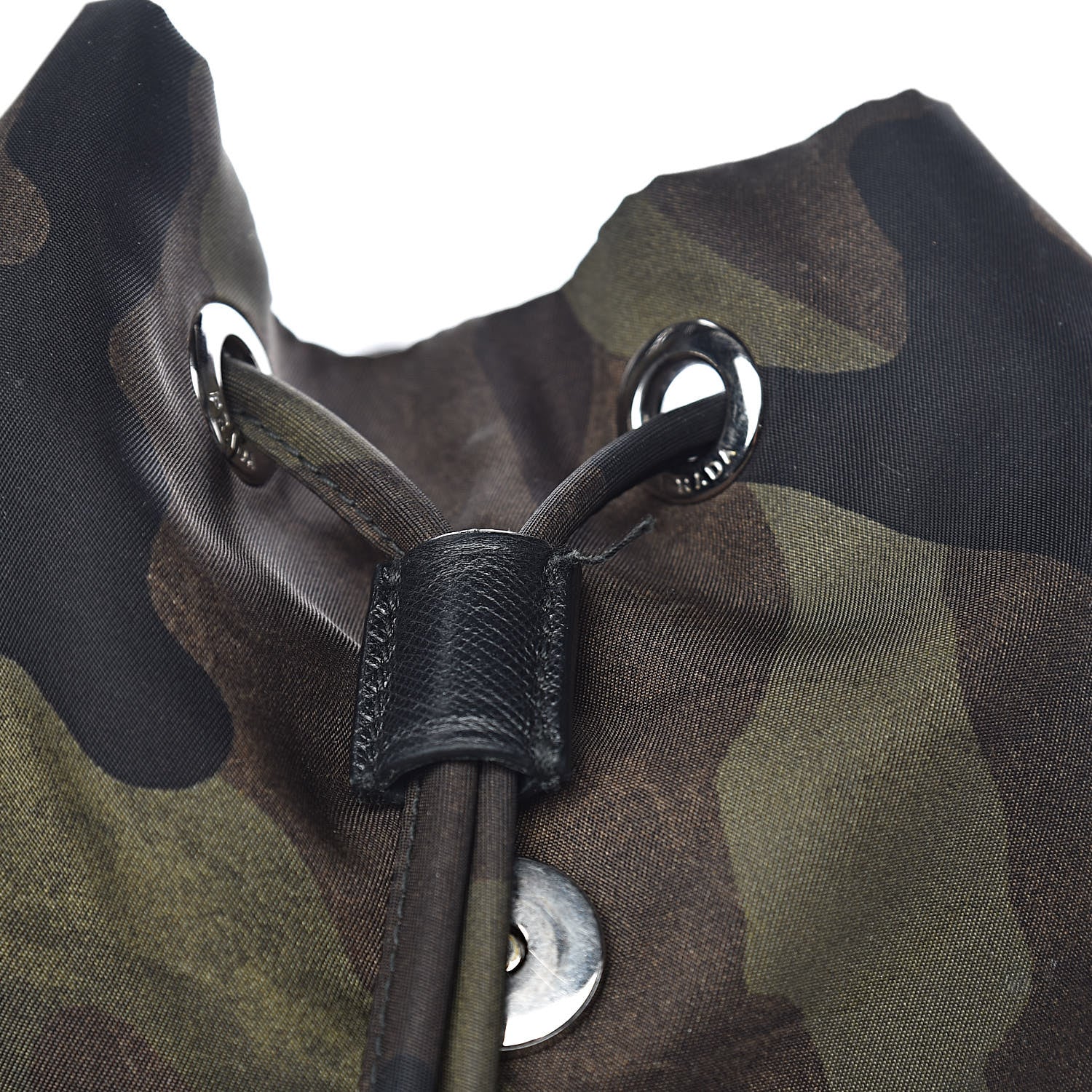Prada Tessuto Nylon Camouflage Print Cinch Backpack Mimetico 10 of 17