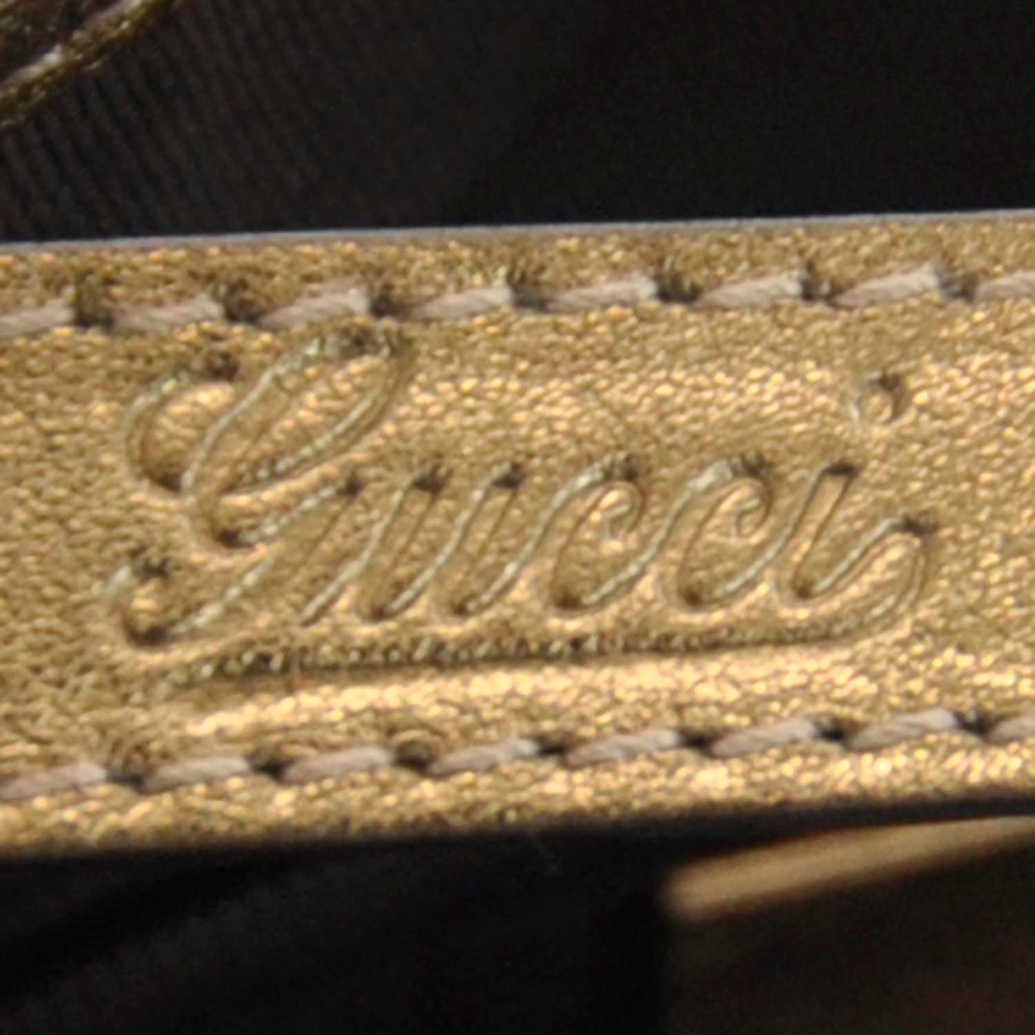 Gucci Satin Monogram Medium Abbey Shoulder Bag Bronze 5 of 8