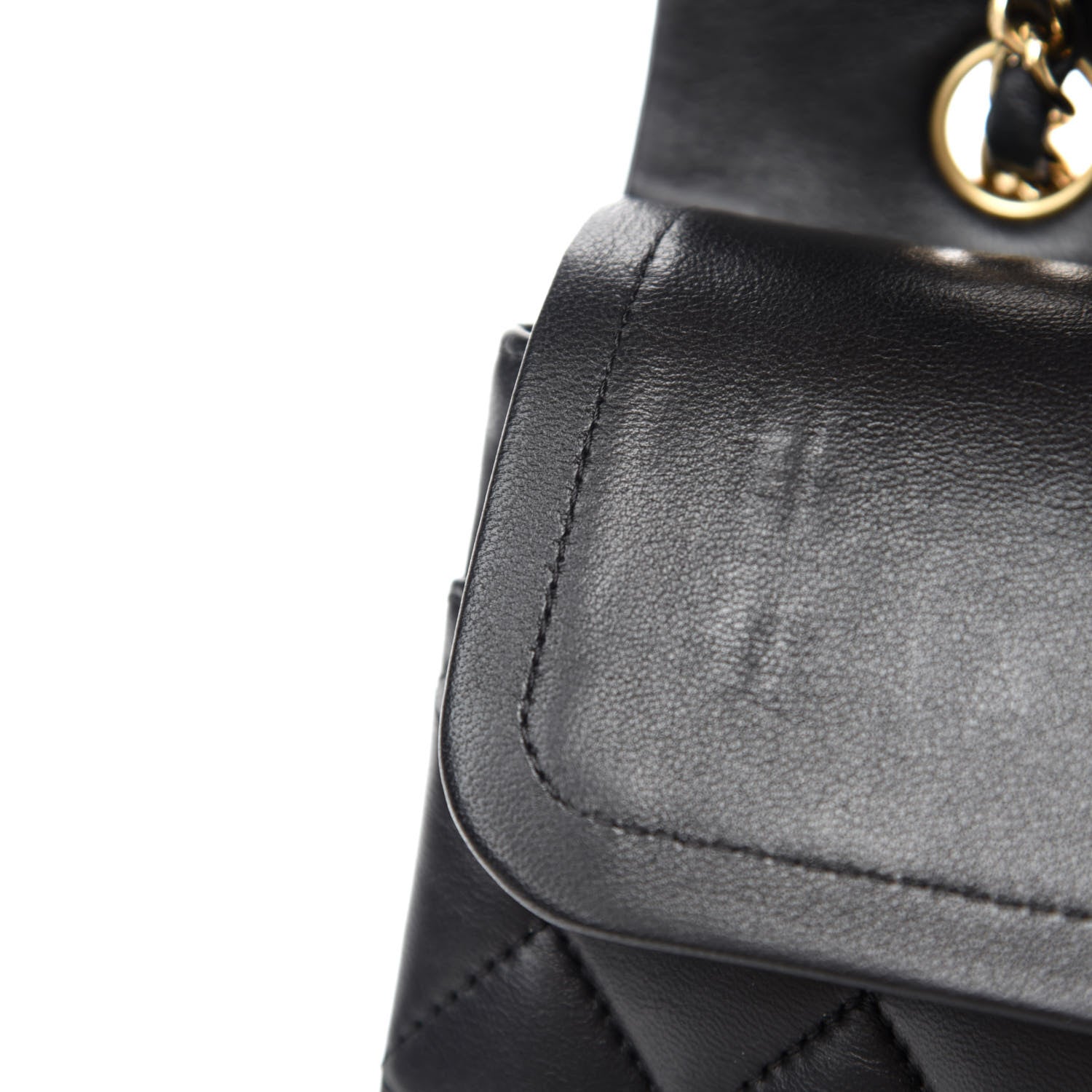 Chanel Lambskin Quilted Medium Double Flap Black 13 of 18