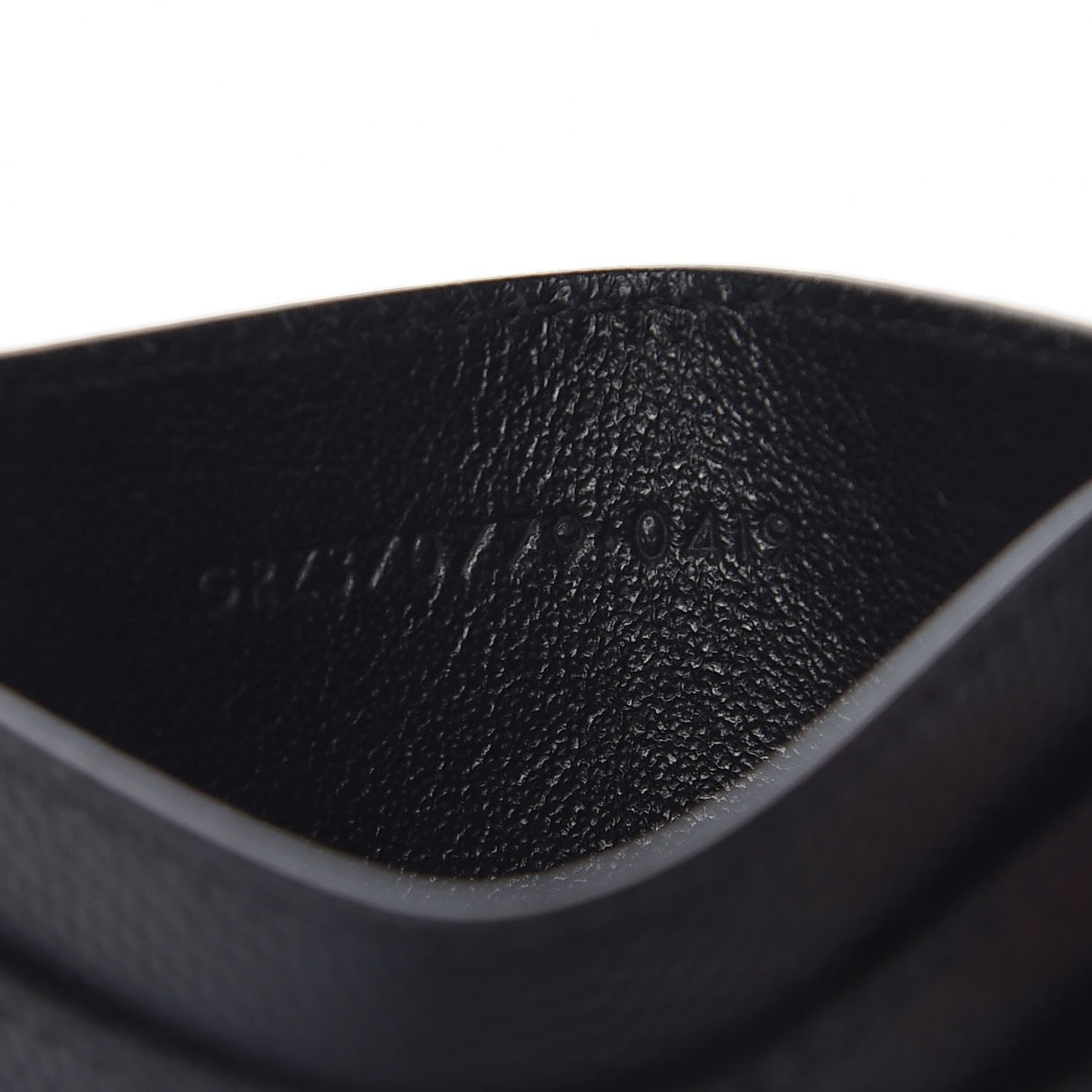 Saint Laurent Grain de Poudre Musical Notes Credit Card Case Black 7 of 8