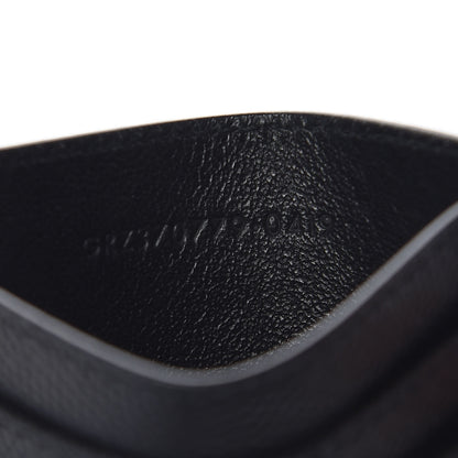 Saint Laurent Grain de Poudre Musical Notes Credit Card Case Black 7 of 8