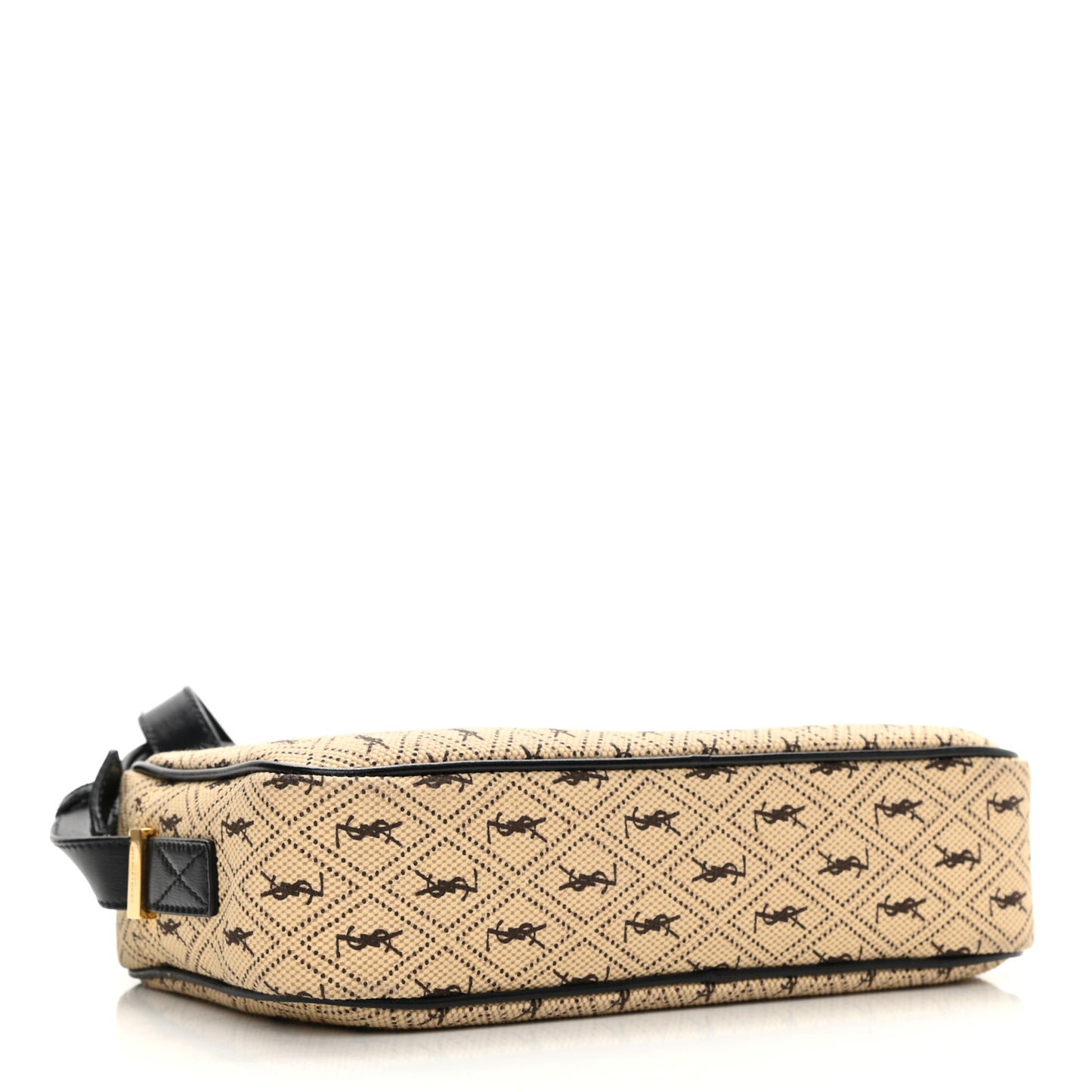 Canvas Monogram All Over Camera Bag Beige