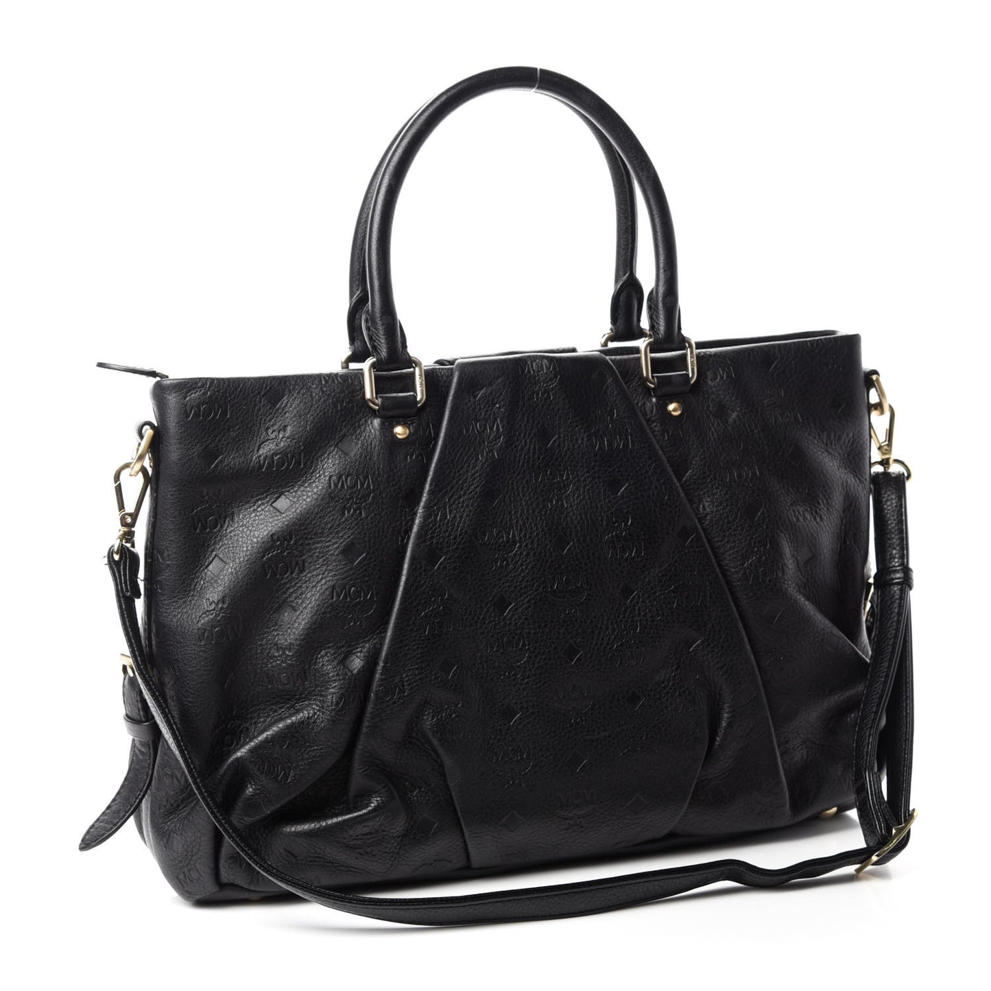 Calfskin Ottomar Monogram Tote Black