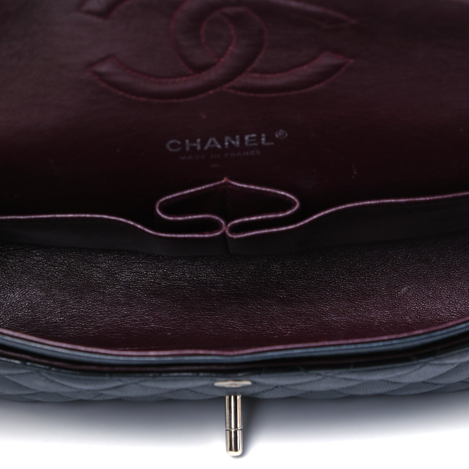 Chanel Lambskin Quilted Medium Double Flap Black 5 of 9