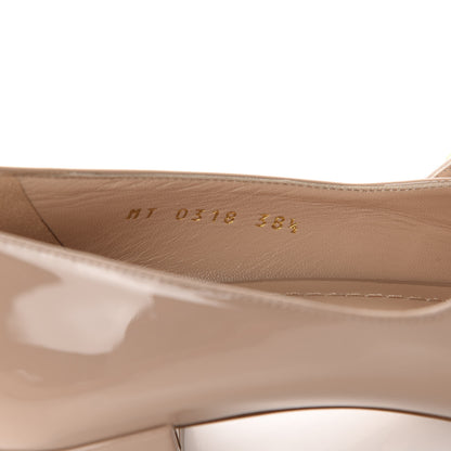 Christian Dior Patent Baby-D Ballet Pumps 38.5 Nude 8 of 12