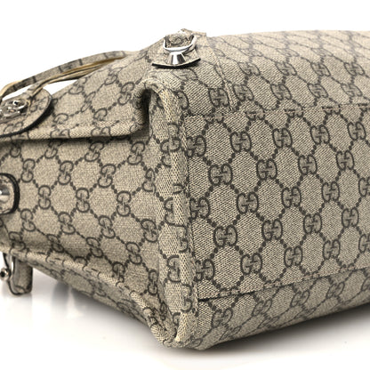 Balenciaga X GUCCI GG Supreme Monogram Neo Classic Silver Hardware City Beige Ebony 10 of 11