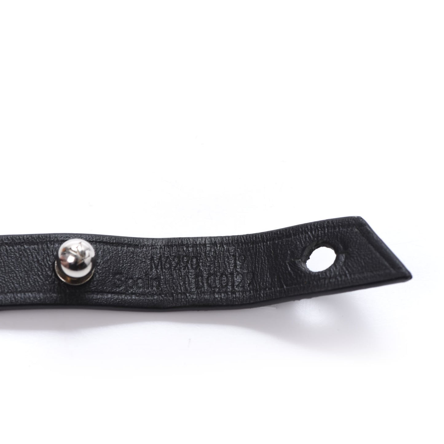 Calfskin Mens Archive Bracelet 19 Black