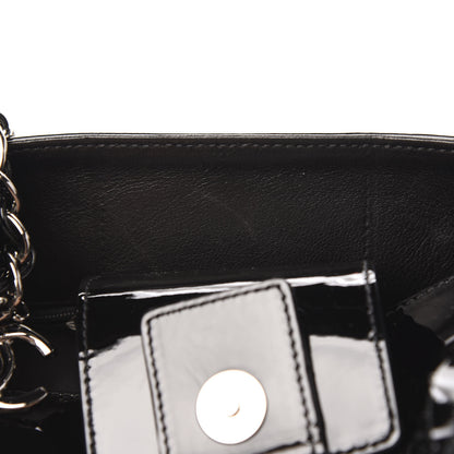 Chanel Patent Camellia Shoulder Bag Black 12 of 12