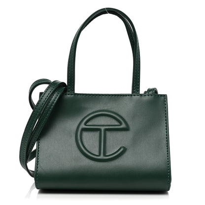 Telfar Vegan Leather Small Shopping Bag Dark Olive 1 of 7