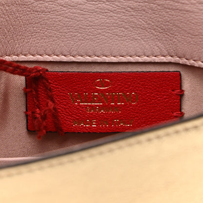 Valentino Garavani Metallic Calfskin Medium Rockstud Envelope Flat Wristlet Pouch Gold 6 of 11