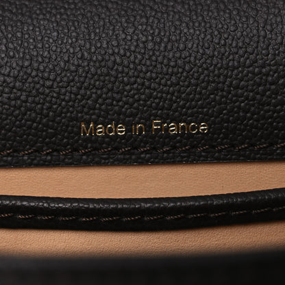Delvaux Grained Calfskin Bi-Color Brillant Mini Satchel Black 8 of 13