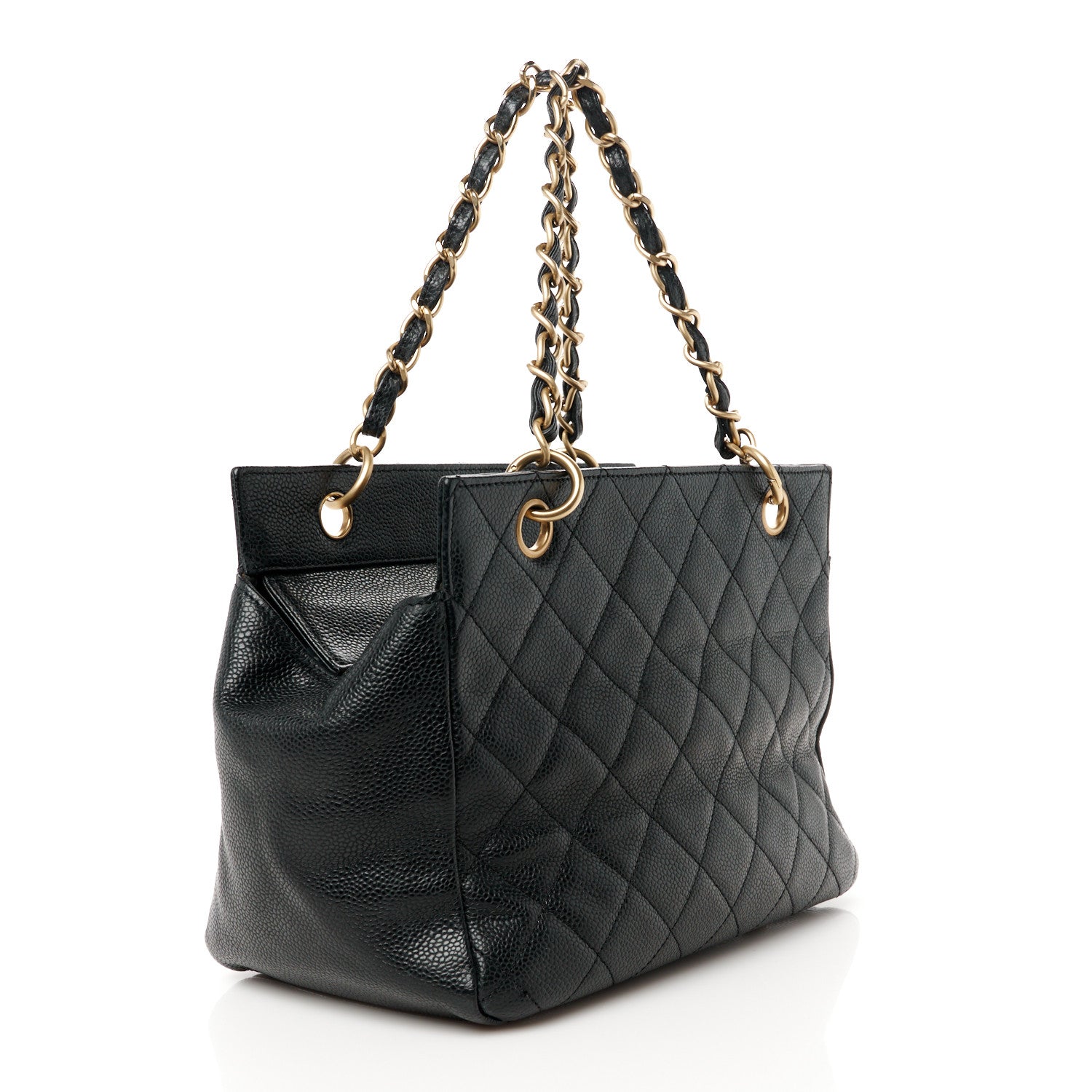 Chanel Caviar Quilted Petit Timeless Tote PTT Black 3 of 10