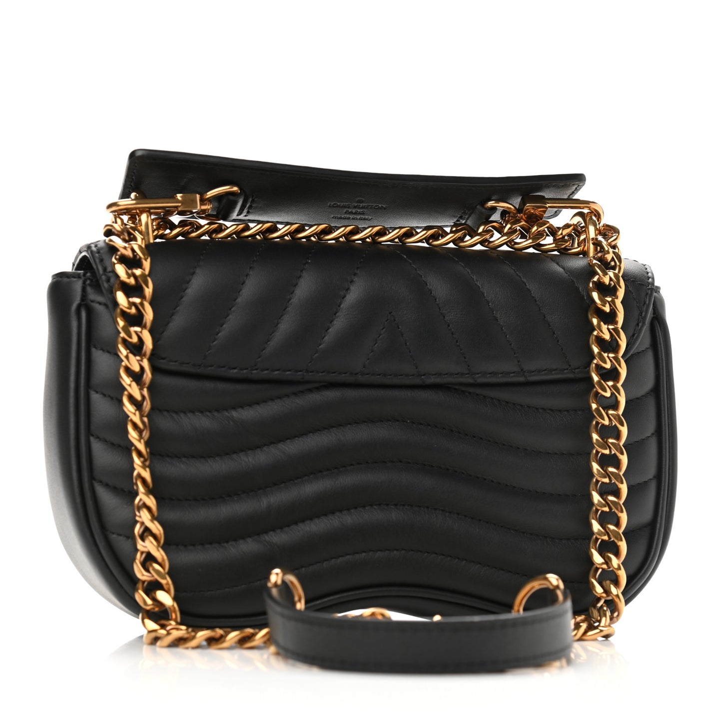 Calfskin New Wave Chain PM Black
