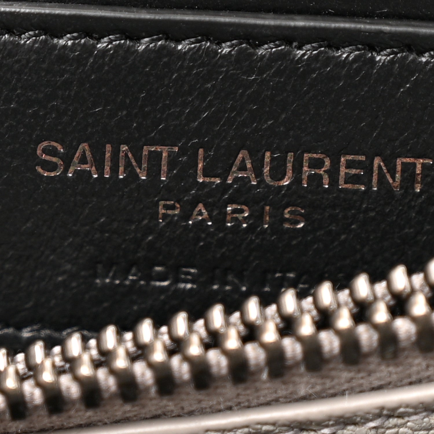 Saint Laurent Sheepskin Matelasse Chevron Monogram Medium College Bag Granite 6 of 14