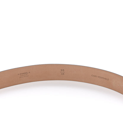 Chanel Calfskin Belt 95 38 Black 5 of 6