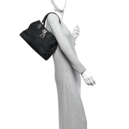 Christian Dior Nylon Monogram Small Lovely Tote Black 2 of 13