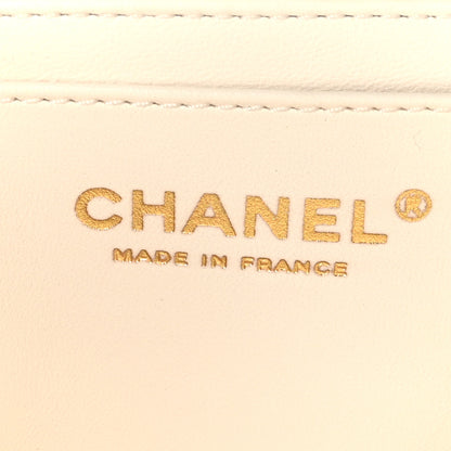 Chanel Lambskin Enamel Quilted Small Coco Hearts Square Flap White 6 of 10