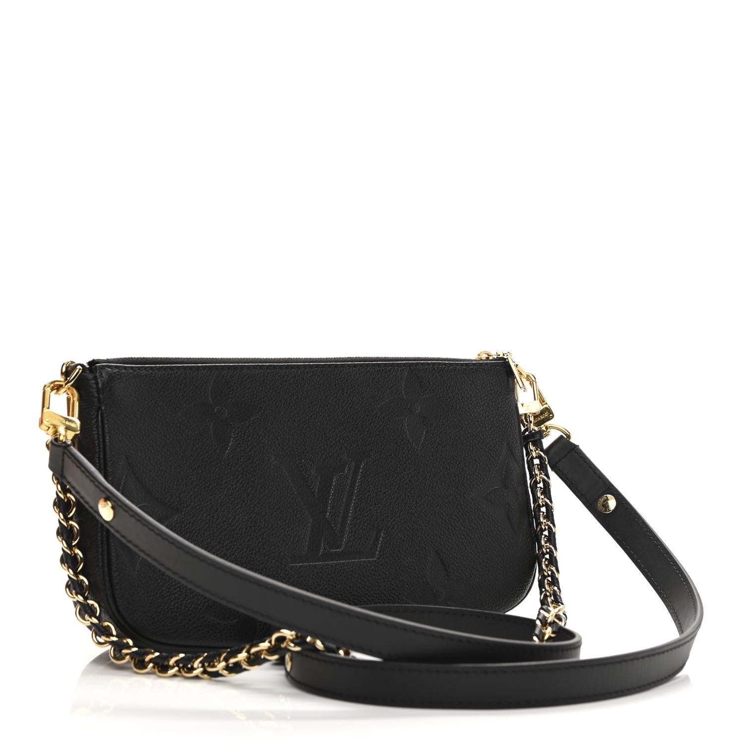 Louis Vuitton Empreinte Monogram Giant Multi Pochette Accessories Black 3 of 13