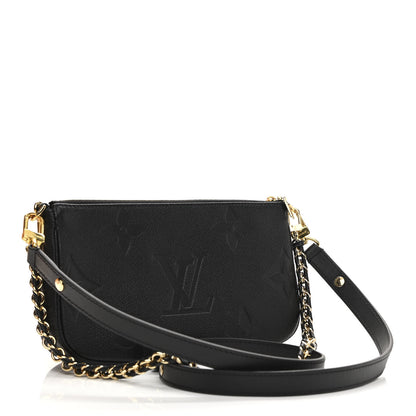 Louis Vuitton Empreinte Monogram Giant Multi Pochette Accessories Black 3 of 13