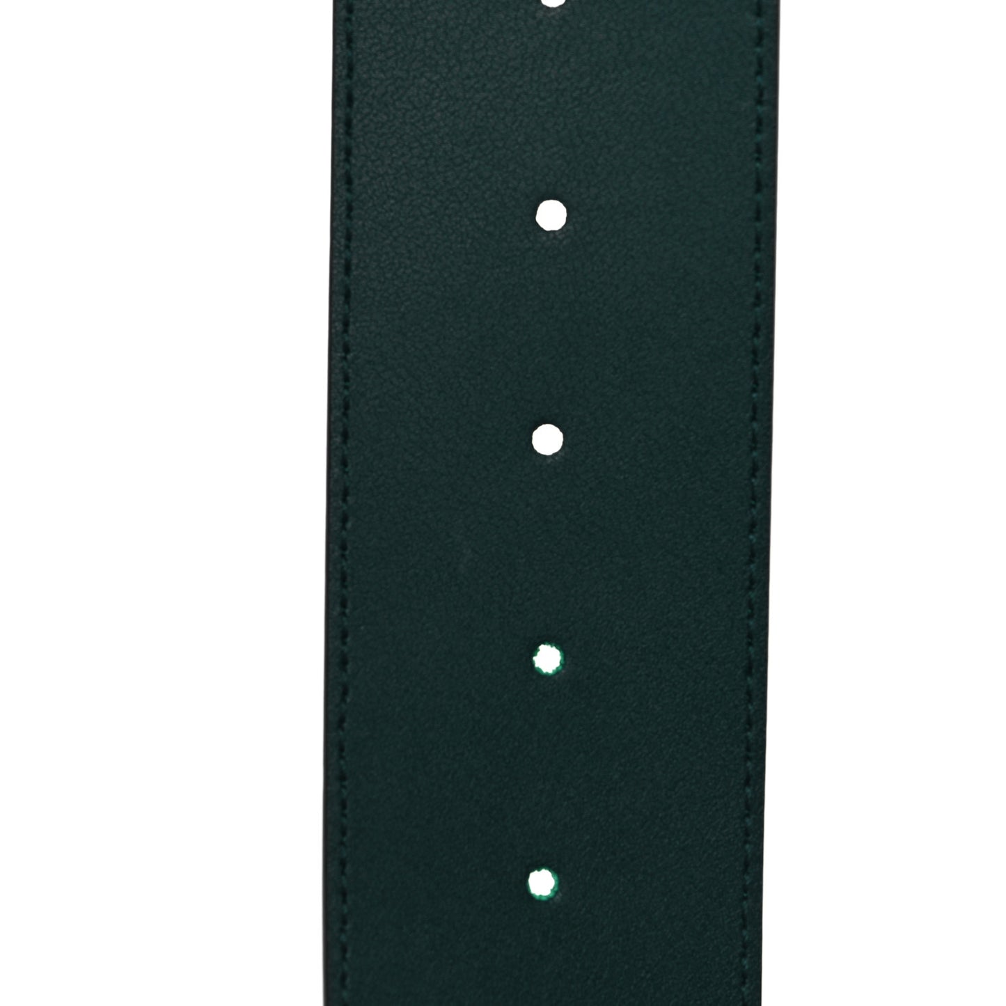 Calfskin Lizard Double G 50mm Belt 105 42 Vintage Green