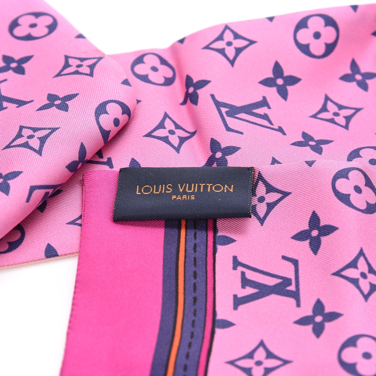 Louis Vuitton Silk Monogram Superstition Bandeau Rose 3 of 6