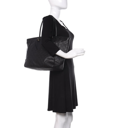 Gucci Guccissima Medium Bree Zippered Tote Black 2 of 13