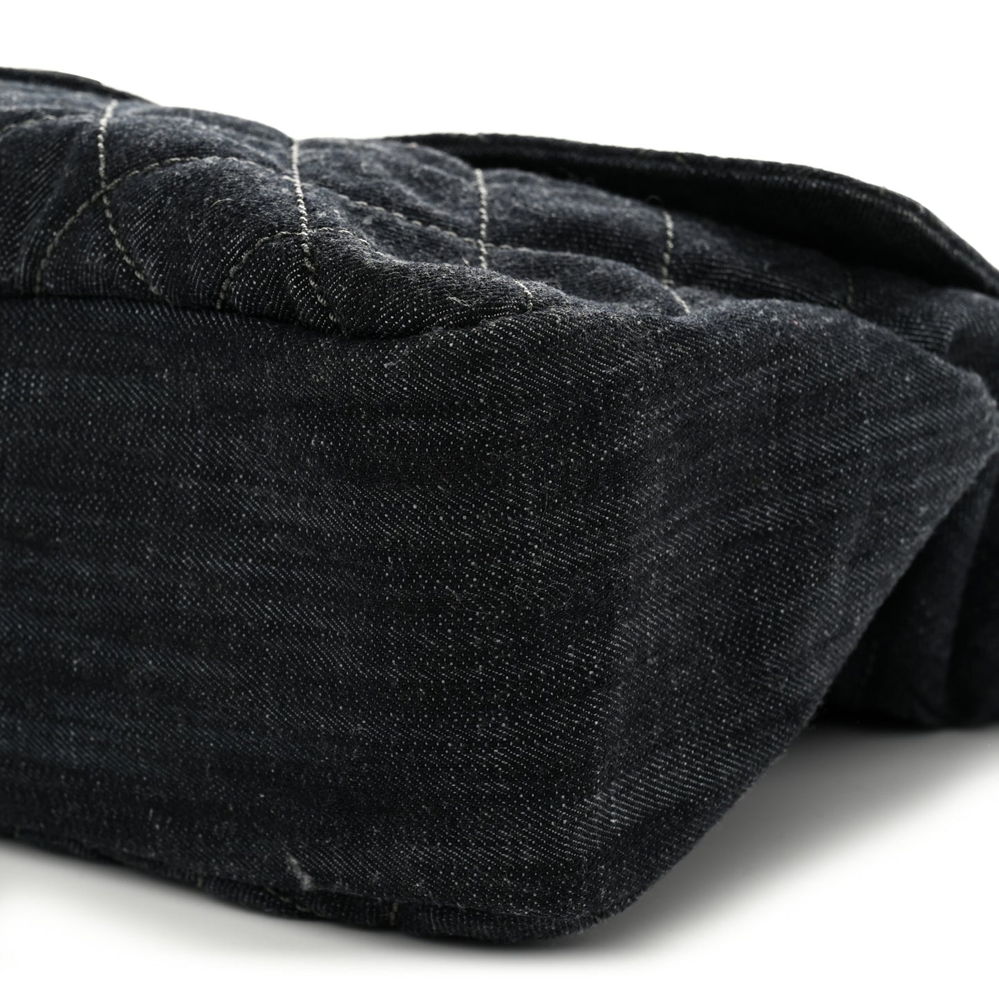 Denim Quilted Stretch Spirit Messenger Bag Dark Blue