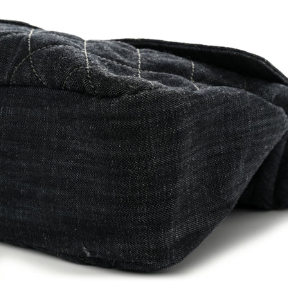 Chanel Denim Quilted Stretch Spirit Messenger Bag Dark Blue 10 of 12
