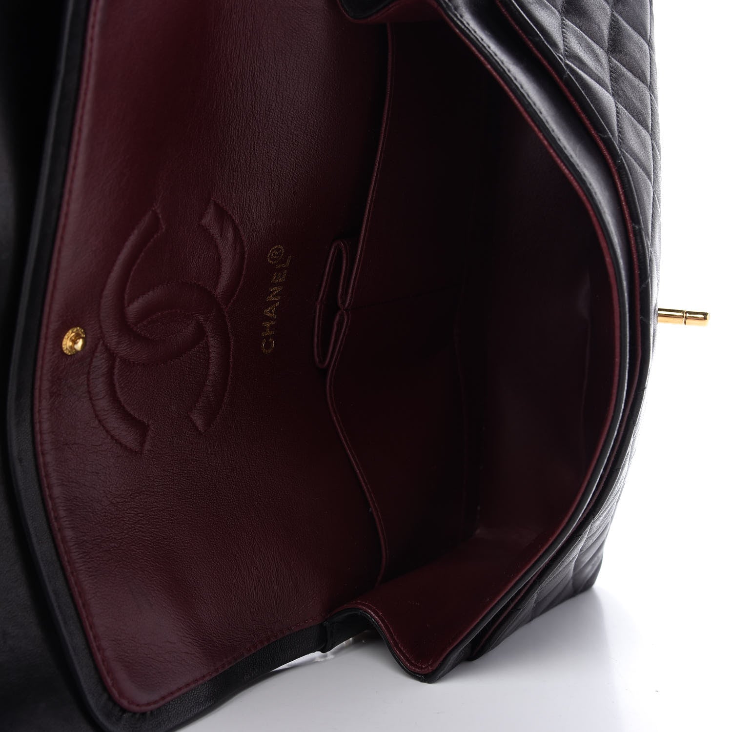 Chanel Lambskin Quilted Medium Double Flap Black 5 of 11