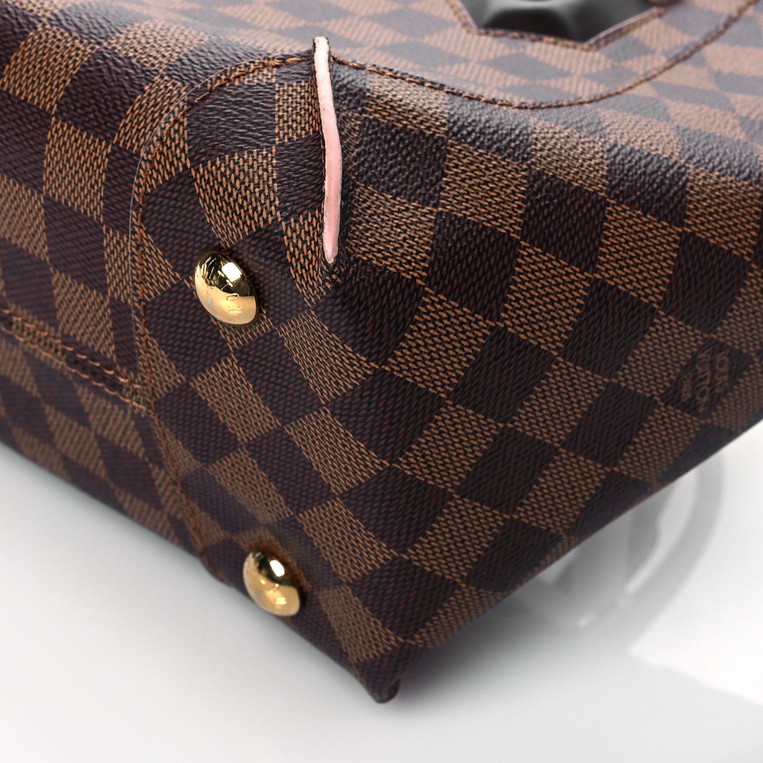 Louis Vuitton Damier Ebene Caissa Tote PM Rose Ballerine 9 of 9