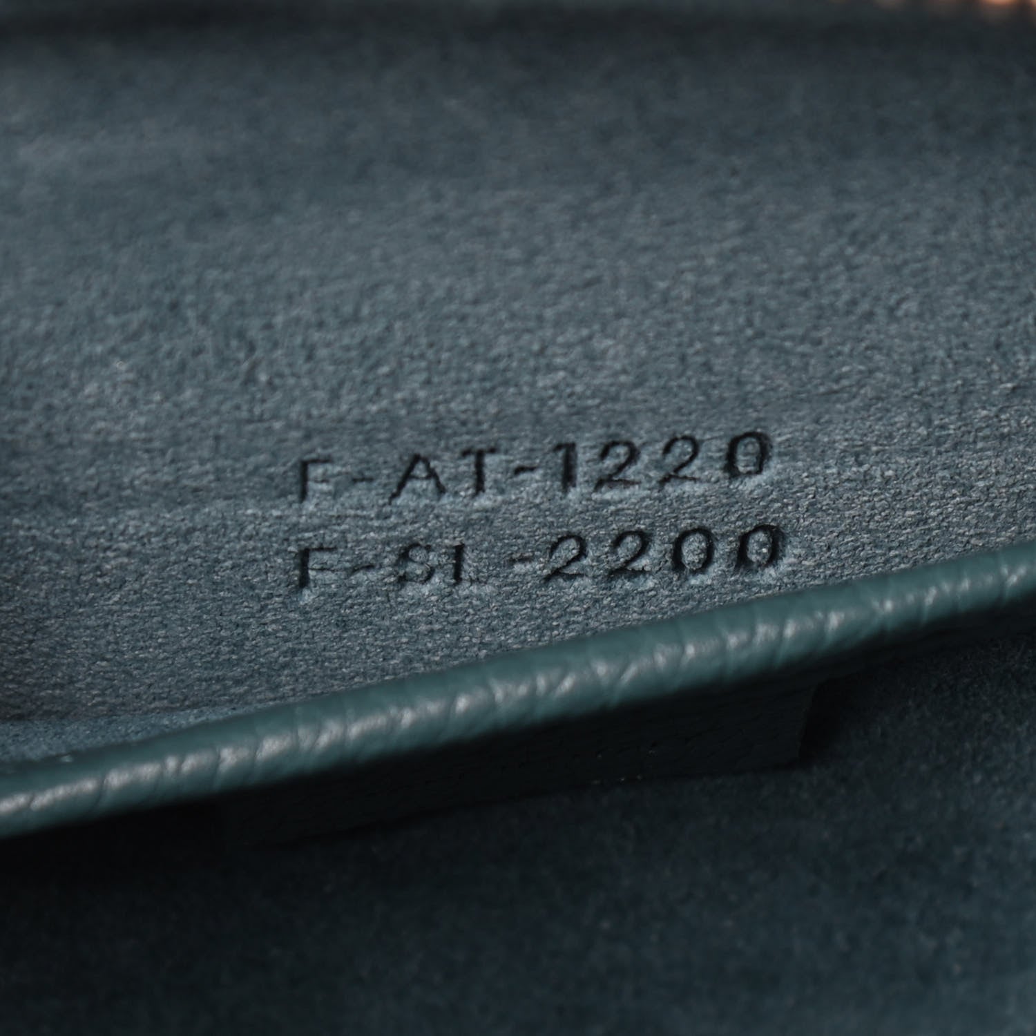 Celine Drummed Calfskin Nano Luggage Celadon 9 of 10