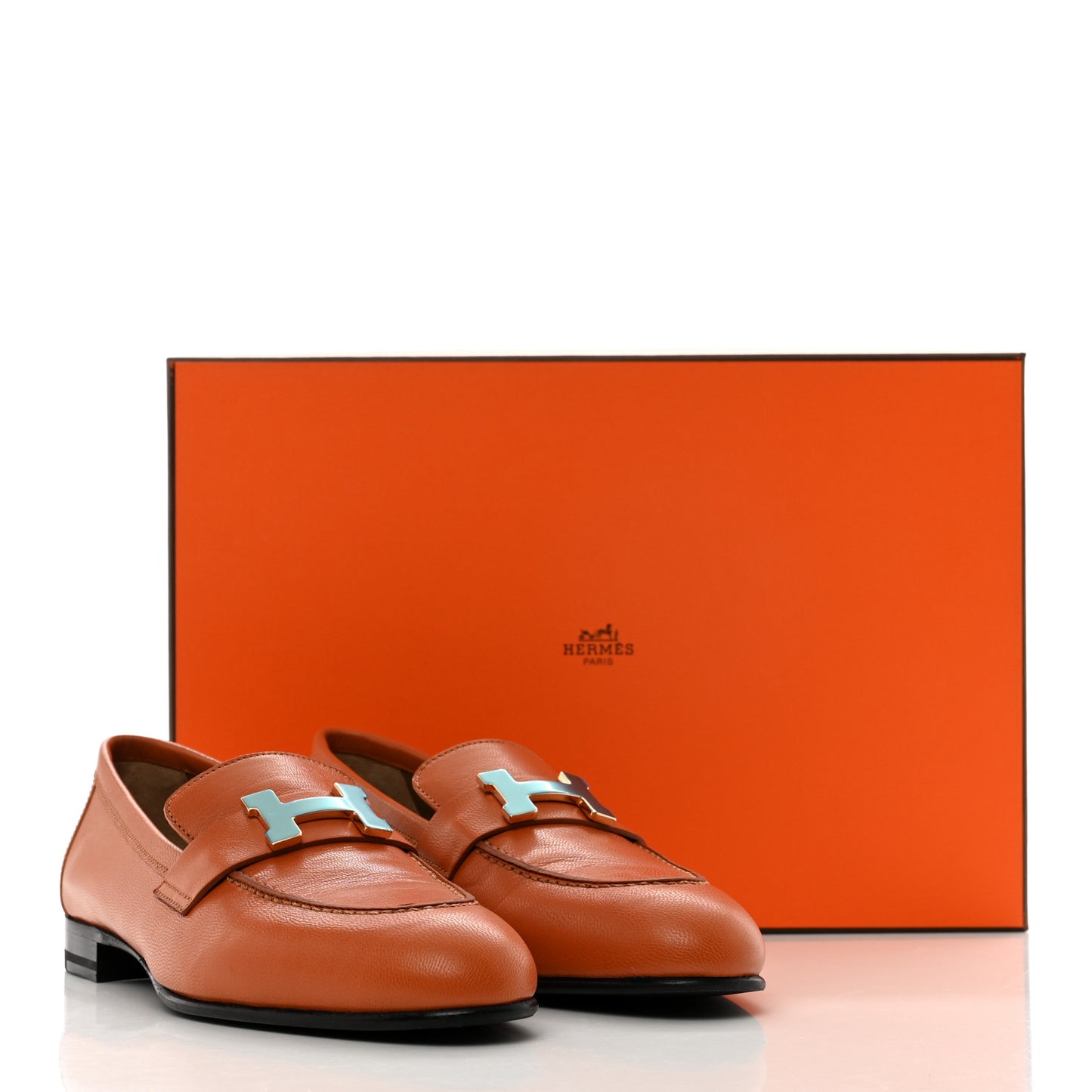 Goatskin Womens Paris Loafers 35.5 Naturel