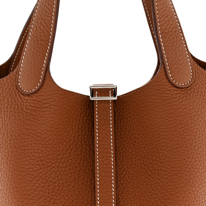 Hermes Taurillon Clemence Picotin Lock 18 PM Gold 8 of 12
