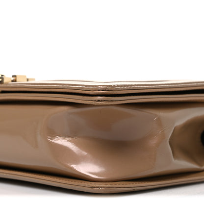 Chanel Iridescent Glazed Calfskin Quilted New Medium Boy Flap Dark Beige 10 of 11