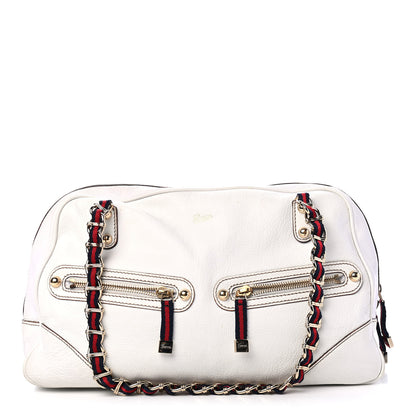Gucci Goatskin Large Capri Bowler White 1 of 4