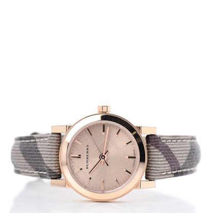 Burberry Stainless Steel Calfskin 26mm The City Quartz Watch Champagne BU9236 3 of 5