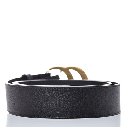 Gucci Textured Calfskin Double G 40mm Belt 100 40 Black 3 of 6