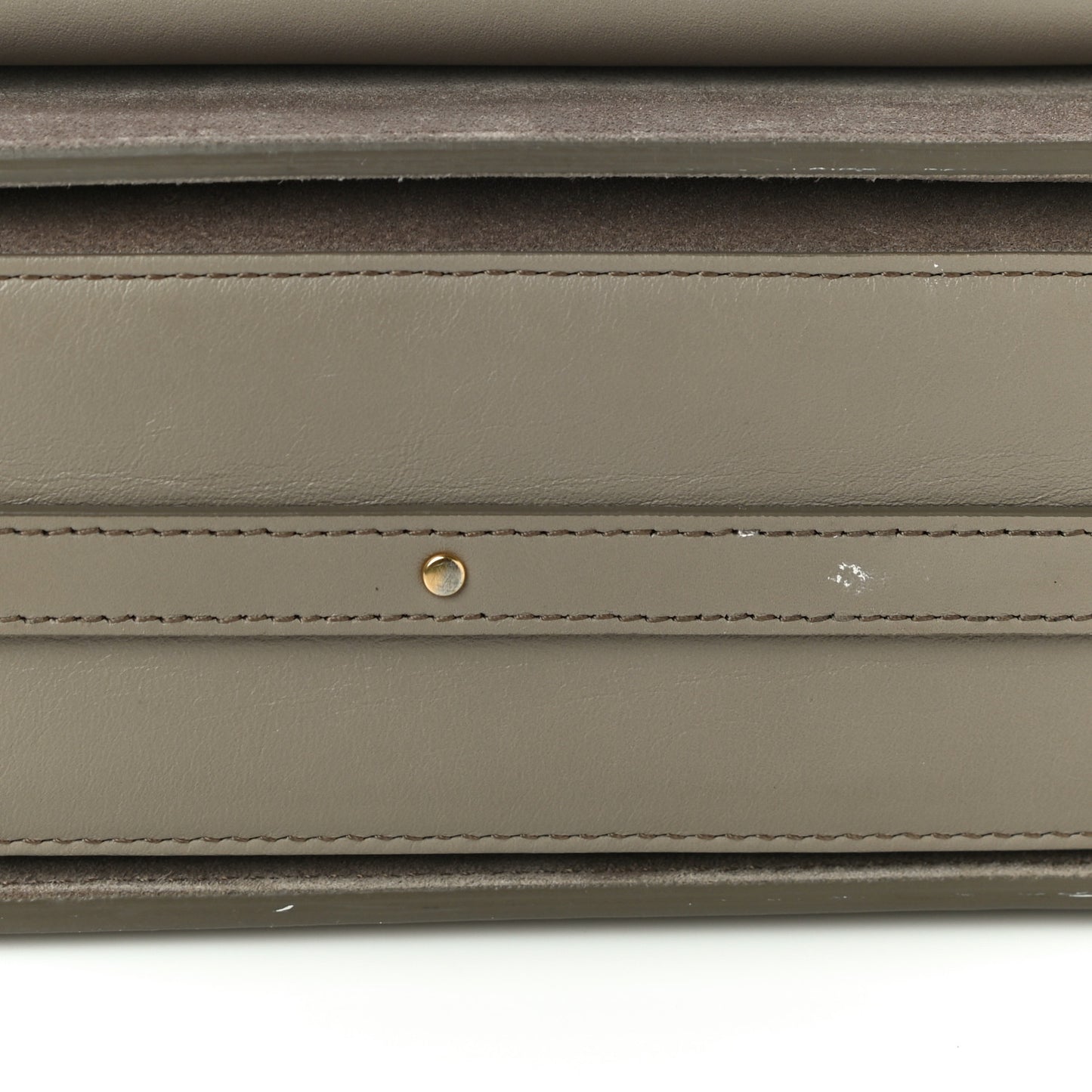 Calfskin Suede Medium Roy Bag Motty Grey
